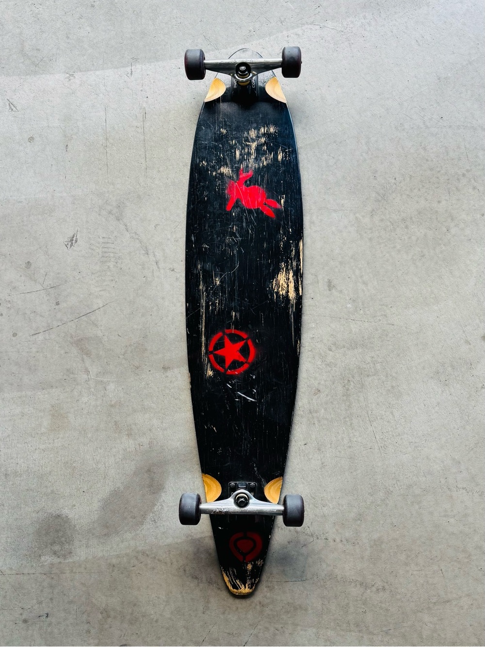 Vintage Pintail Longboard Skateboard